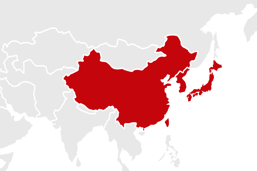 Map of East Asia